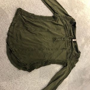 Free people long sleeve shirt